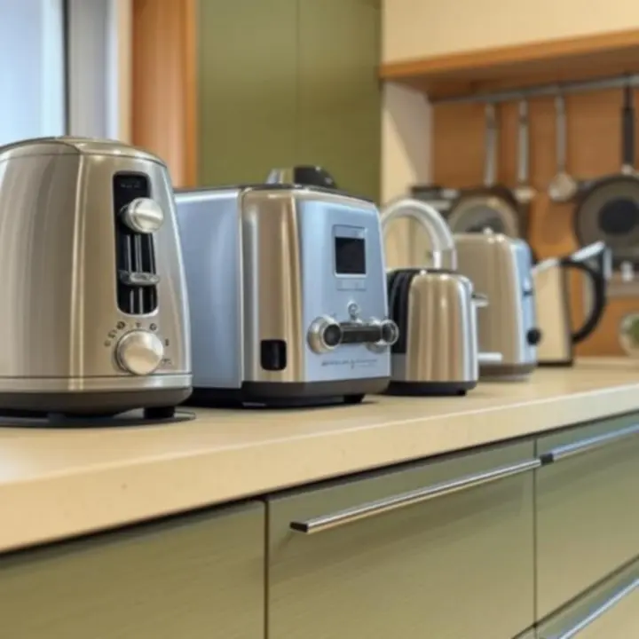 Nowoczesne urządzenia AGD w kuchni z drewnem, stalą i oliwkowymi akcentami