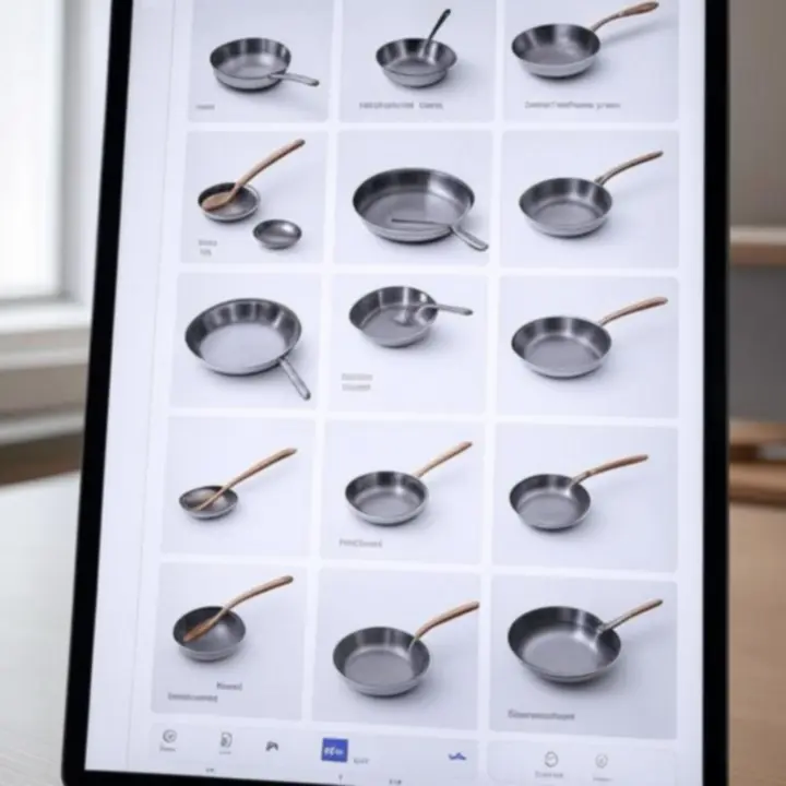 Podgląd produktów kuchennych w koszyku