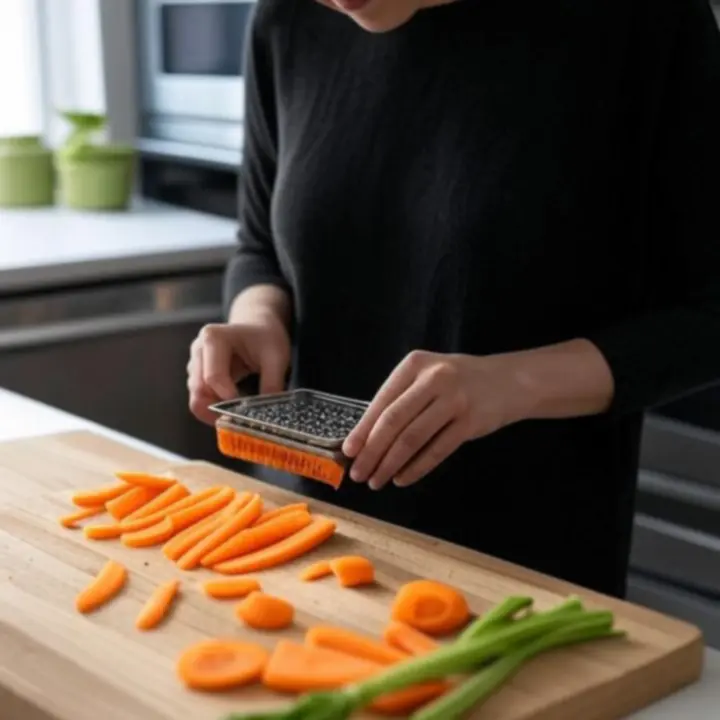 Tarka i obierak kuchenny używane do przygotowywania warzyw