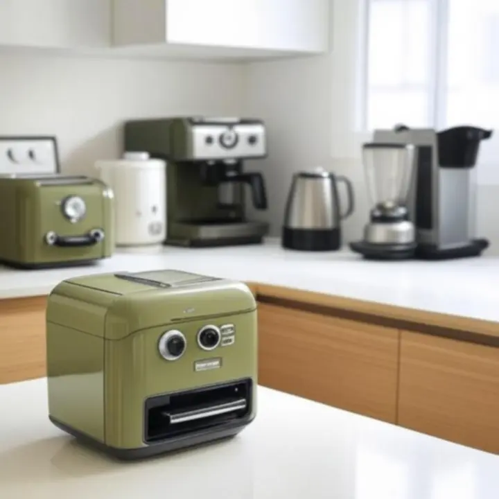 Nowoczesne urządzenia AGD w eleganckiej, jasnej kuchni